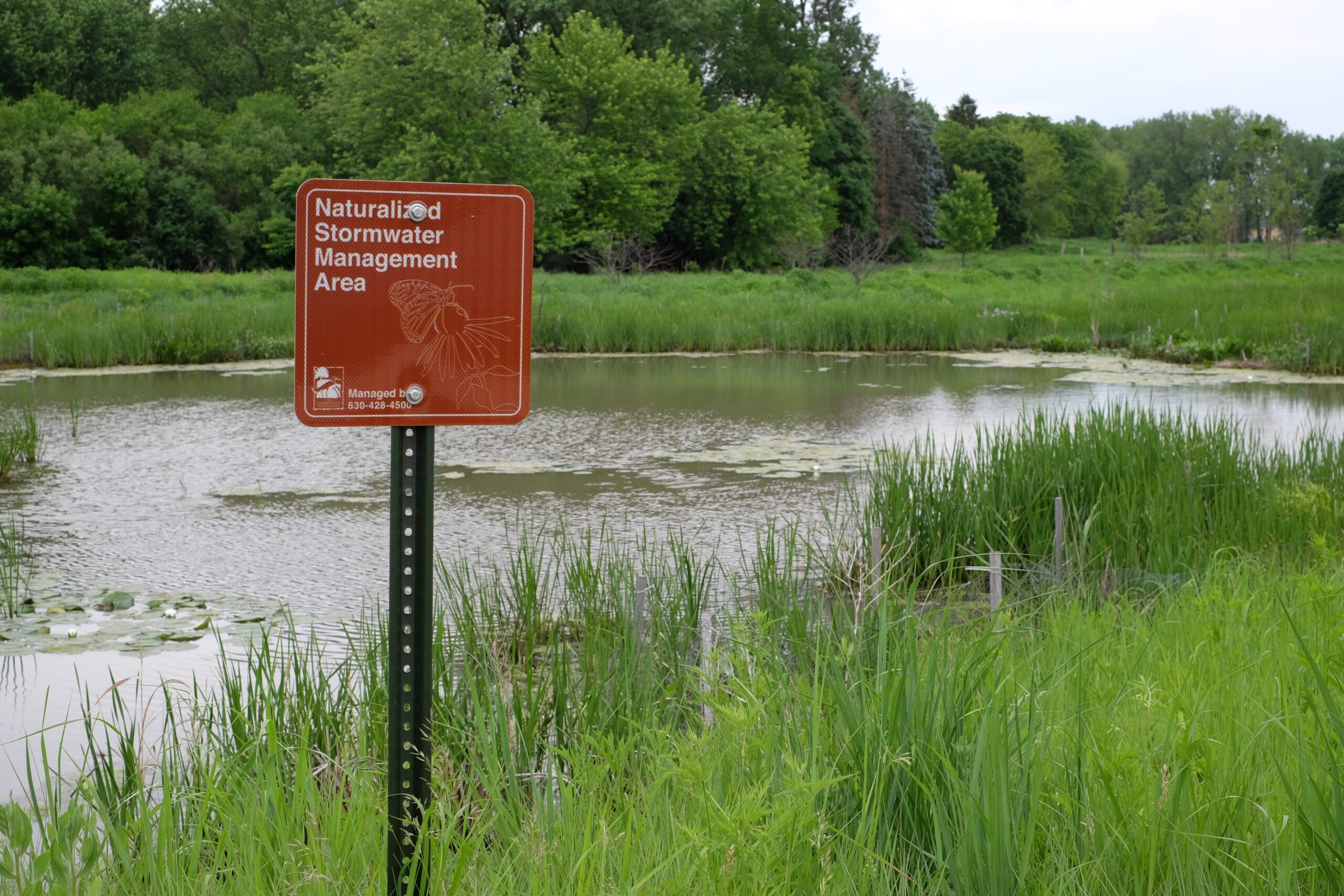 Stormwater management sign